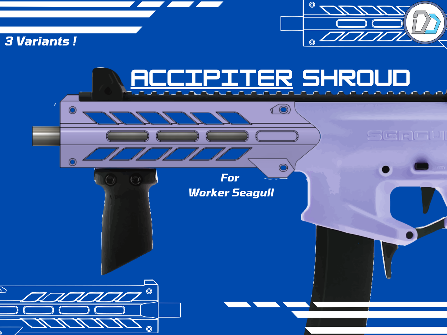 D2 - Worker Seagull - Accipiter Handguard - DIGITIAL FILES
