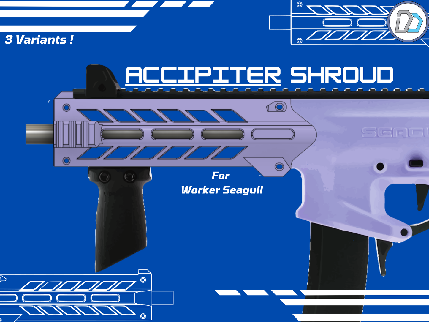 D2 - Worker Seagull - Accipiter Handguard - DIGITIAL FILES