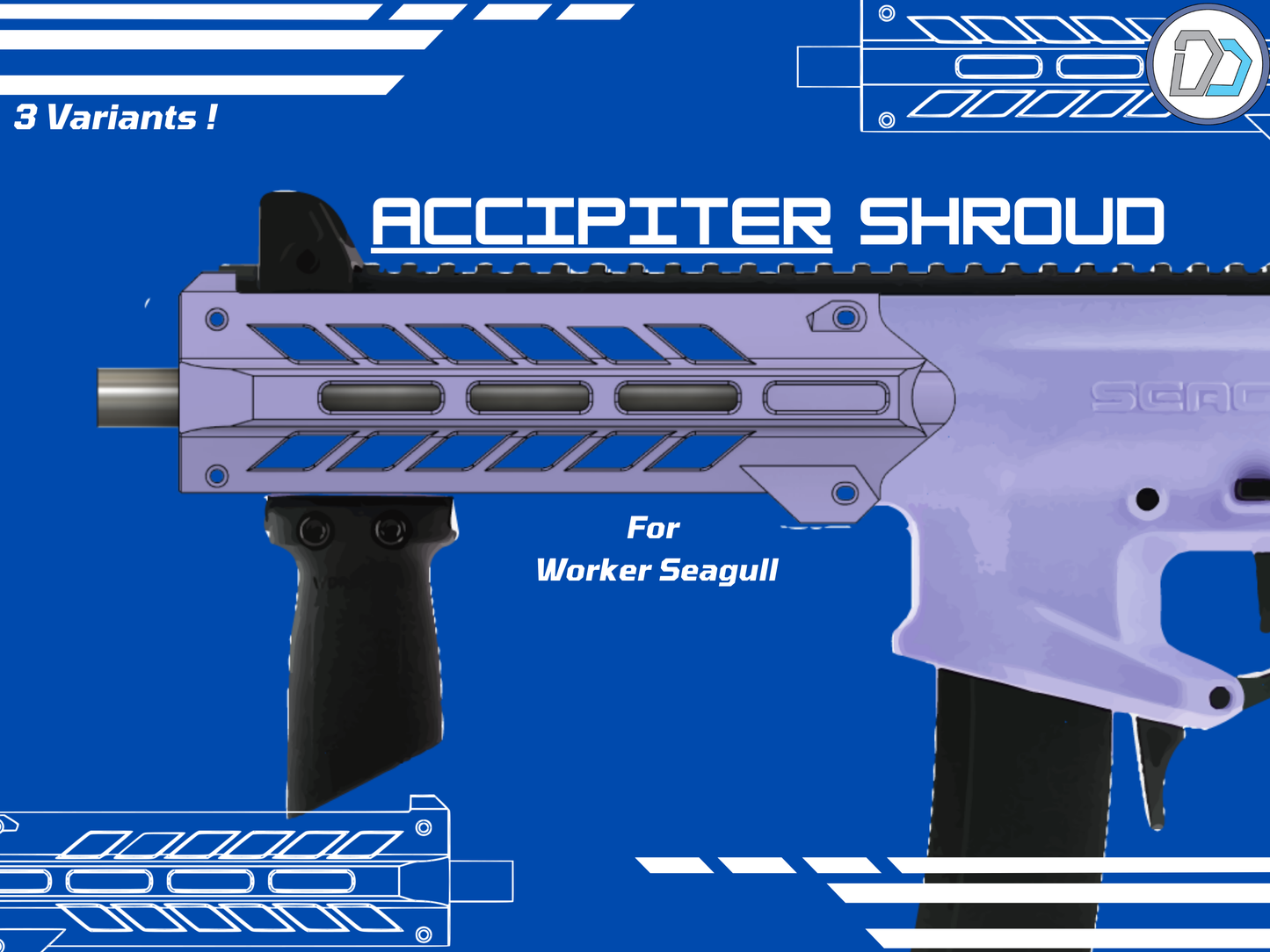 D2 - Worker Seagull - Accipiter Handguard - DIGITIAL FILES