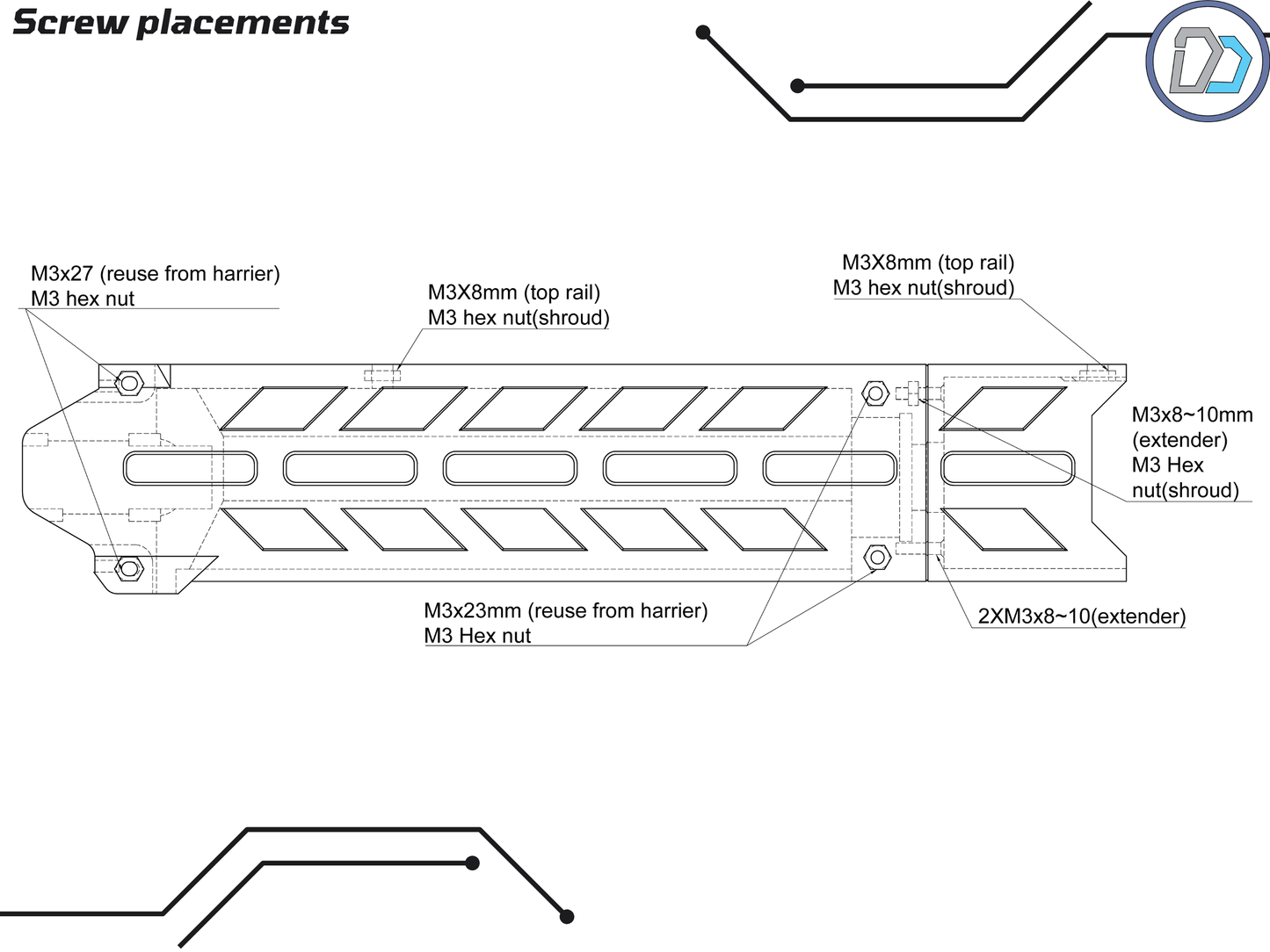 D2 - Worker Harrier - Raptor Handguard - DIGITIAL FILES