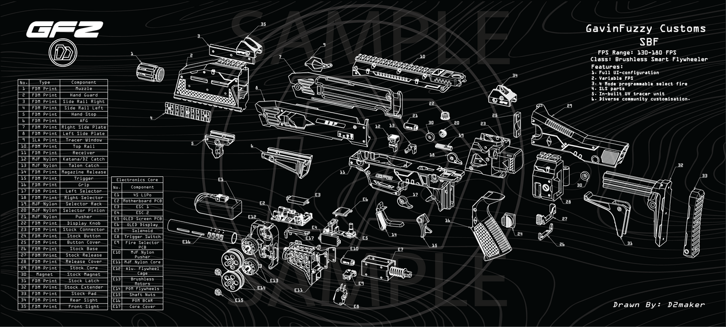 D2 - SBF Desk Mat