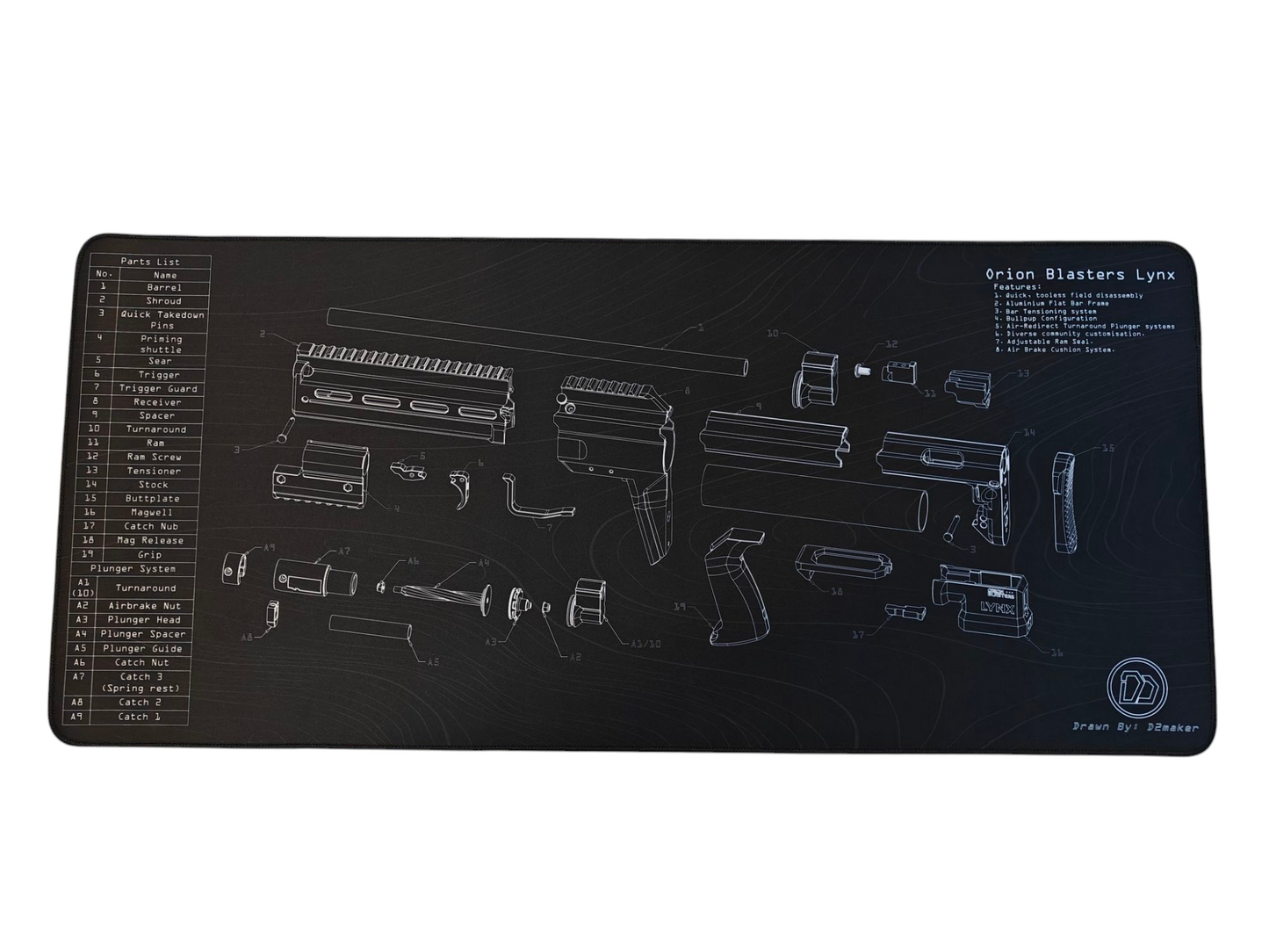 D2 - Lynx Desk mat