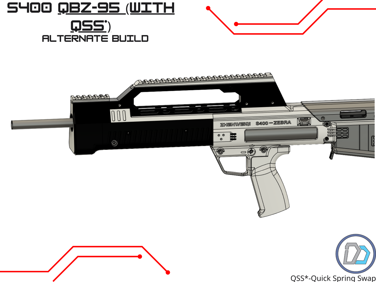 ZWQ S400 | D2 QBZ-LONGBOW Body kit