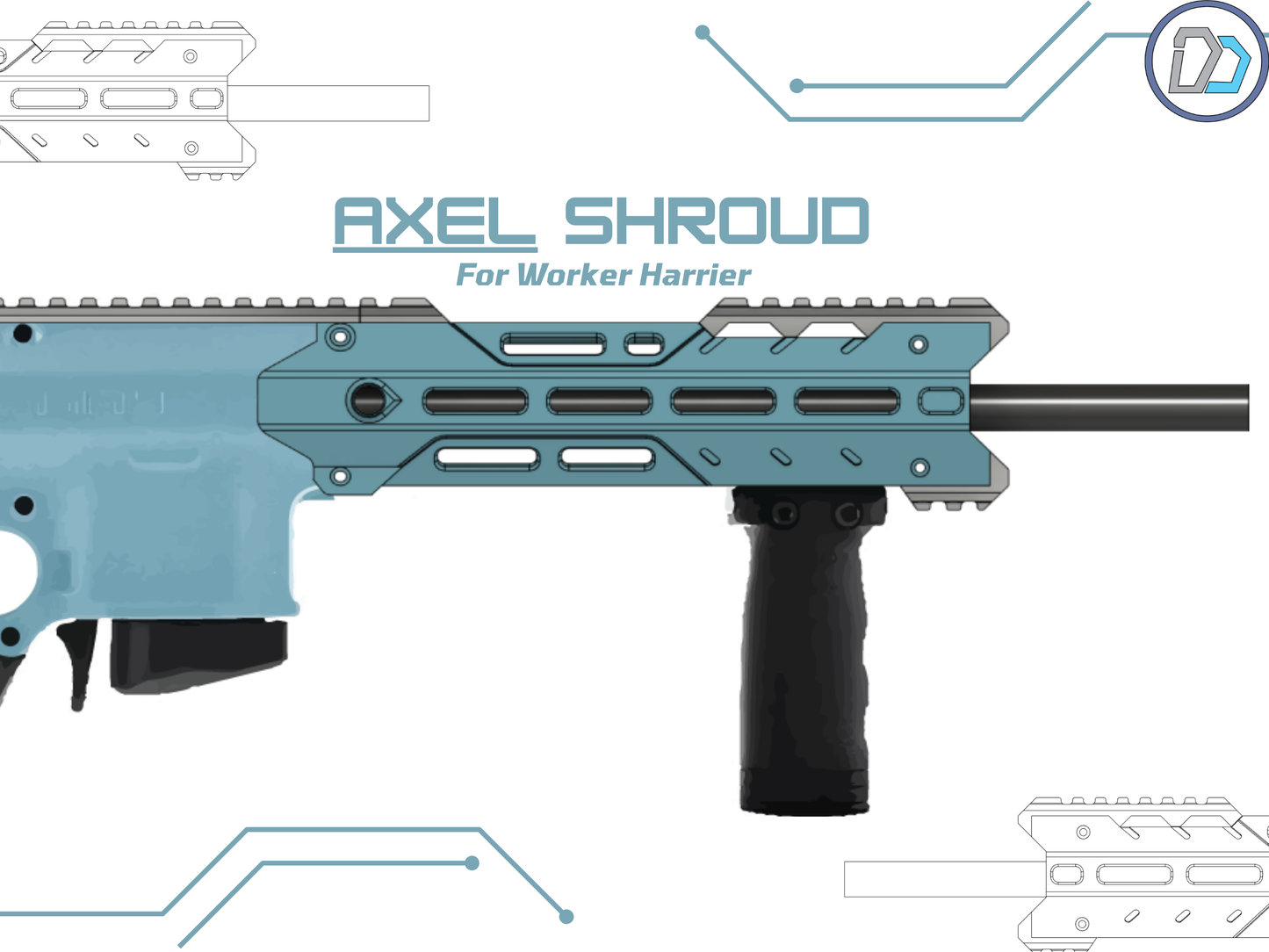D2 - Worker Harrier - Axel Handguard - DIGITIAL FILES
