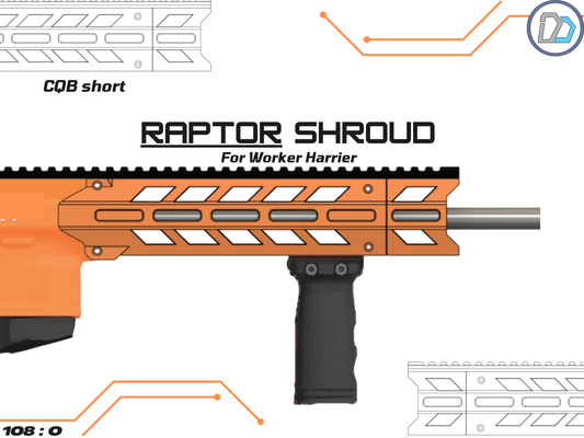 D2 - Worker Harrier - Raptor Handguard - DIGITIAL FILES