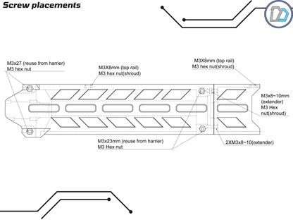 D2 - Worker Harrier - Raptor Handguard - DIGITIAL FILES