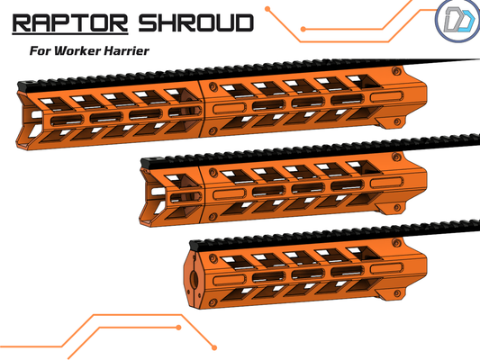 D2 Maker Worker Harrier | Raptor Handguard (Digital Files)
