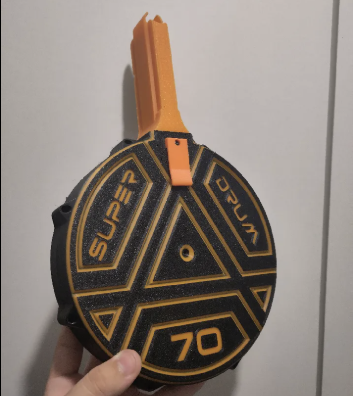 PiggyFoam Superdrum 70 | 3D Printed Parts (Detail) — PiggyFoam 3D Printed Parts | IFB.SG