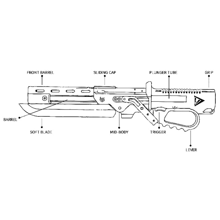 Mangzhong MZ-01 Lever-Action Ballistic Knife Blaster