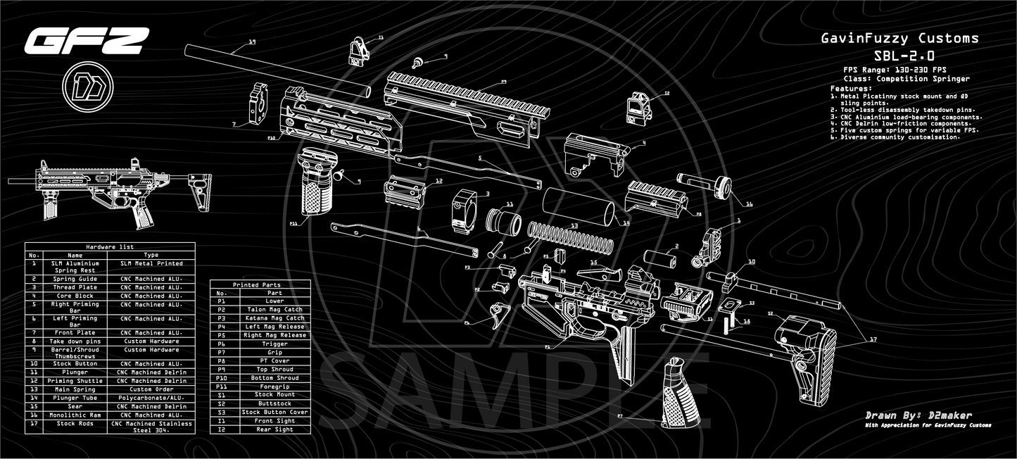 D2 - SBL2.0 Desk mat