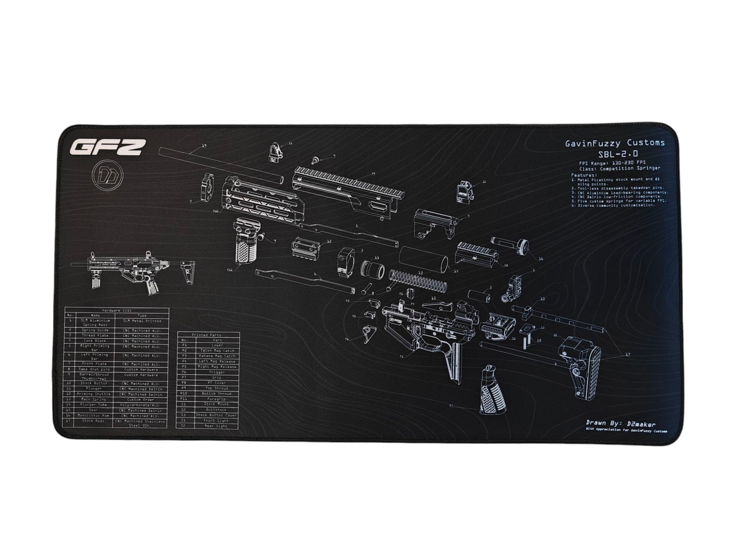 D2 - SBL2.0 Desk mat