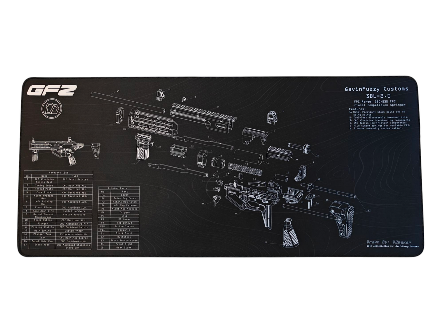 D2 - SBL2.0 Desk mat